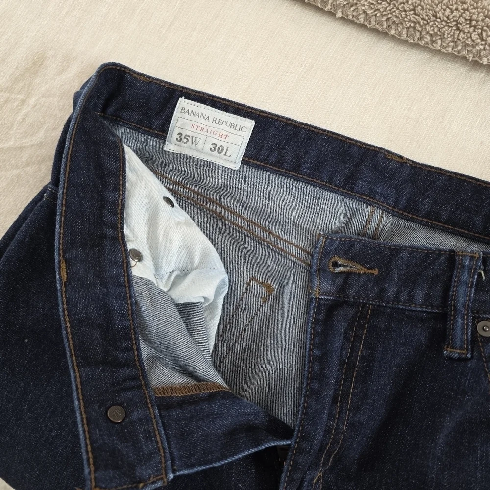 Banana Republic Men's Straight Leg Jeans, Size 35